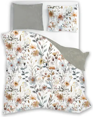 Immagine prodotto di Biancheria da letto 220x200 cm + 2x 70x80 cm 100% raso di cotone Set completo di biancheria da letto Copripiumino (Boho 006)
