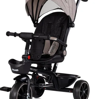Productafbeelding van Chipolino Driewieler Max Sport 2-in-1, driewieler, bekerhouder, verstelbare zitting, mand in bruin en zwart