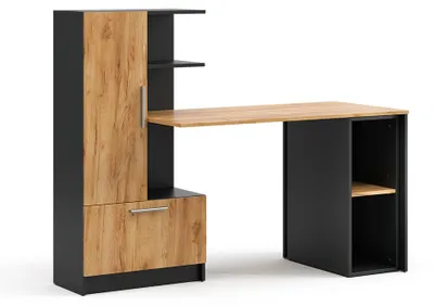 Immagine prodotto di Scrivania con ripiani Vicco Tomy Antracite/Rovere dorato 150 x 59 cm Set di 2, Model 59185
