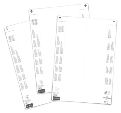 Produktbild von DURABLE Einsteckschilder 297x74 mm 40 St., 103102 weiß