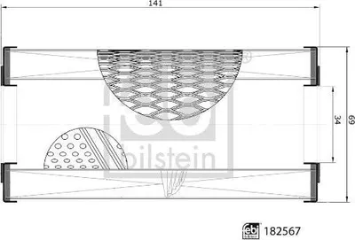 Produktbild von Ölfilter FEBI BILSTEIN 182567 Filtereinsatz