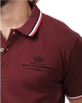 Imagen del producto de Camiseta polo de algodón para hombre, marca Jean Louis Scherrer, talla S