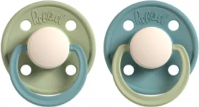 Produktbild von Rebael Schnuller 2er-Pack, Cloudy Pearly Snake / Rainy Pearly Dolphin, Size 2 (6+ Monate)
