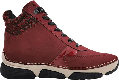 Imagen del producto de Zapatos de cordones para mujer Rieker, color rojo, para uso casual