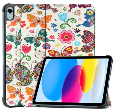 Produktbild von Techsuit – FoldPro Folio-PU-Hülle für iPad 10 (2022) 10.9 / 11 (2025) – Butterfly