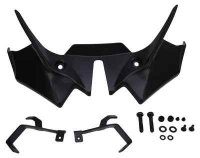 Productafbeelding van Motorfiets voorvleugel, aerodynamische "naked winglet" deflector set, vervanging voor Z650 modellen van 2021-2024, zwart