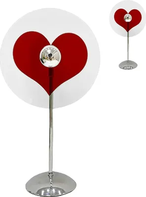 Image de Lampe de table à projection en forme de coeur 4W Chaude et Chaleureuse Lumière d'Ambiance Décorative Rotative à 360 degrés