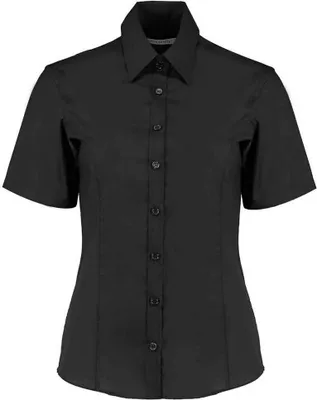 Image de Kustom Kit Chemise Femme Manches Courtes PC2509 (34 FR) (Noir)