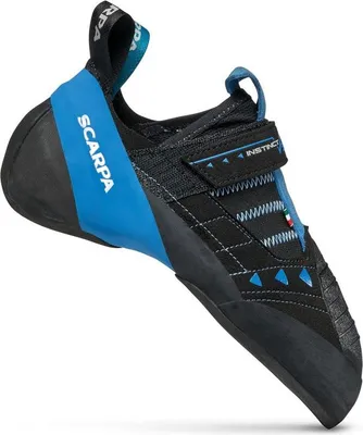 A single climbing shoe shown from the side against a white background.