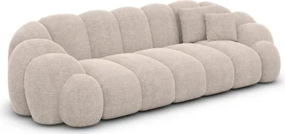 Produktbild von Strukturstoff 3-Sitzer Couch Liora Beige