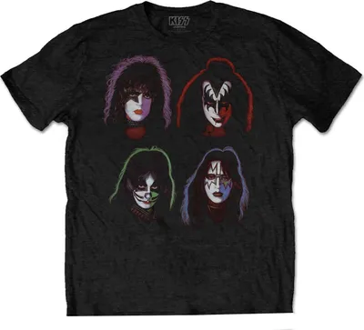 Produktbild von Kiss - T-Shirt für Herren/Damen Uni RO7275 (M) (Schwarz)