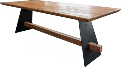 Produktbild von KAWOLA Esstisch ARBORIO Akazie massiv Schweizer Kante 220x100cm