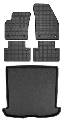Immagine prodotto di Tappetini gomma SolidPRO + bagagliaio per Volvo V50 2004-2012 5 pezzi