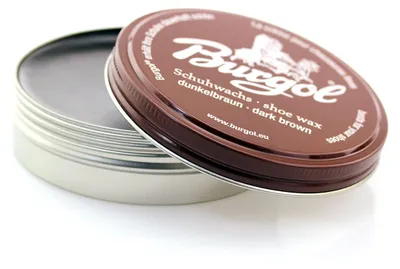 Produktbild von Burgol Schuhwachs - Shoe Wax - Schuhcreme 100ml Dunkelbraun