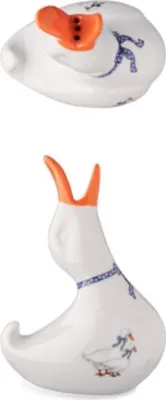 Produktbild von Tropfende Gans, Gänse, tschechisches Porzellan, Leander