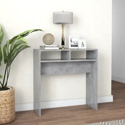 Produktbild von " "Konsolentisch/Beistelltisch Moderner design - Sofatisch für Wohnzimmer - Betongrau 78x30x80 cm Holzwerkstoff NeuMöbel 6742626
