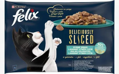 Immagine prodotto di FELIX Deliciously Multipack 4x80g salmone/ tonno/ merluzzo/ ippoglosso, 17644