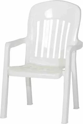 Produktbild von SIEGER Stapelsessel Stapel Sessel Gartensessel Armlehmen Stapelstuhl Kunststoff weiß