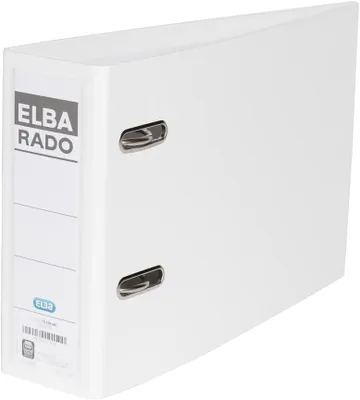 Produktbild von Elba Lever Arch File Rado Plast, 75 mm, for A5 Landscape, PVC White, 7,5 cm, 18 cm, Weiß, 5 Stück