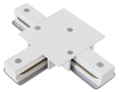 Immagine prodotto di Connettore A T Per Binario In Alluminio Bianco