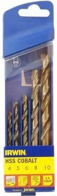 Produktbild von IRWIN METALL-HSS-BOHRERSATZ 5-tlg. 4,0, 5,0, 6,0, 8,0, 10,0 mm