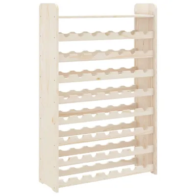 Zdjęcie produktu dla Stojak na wino, z górną półką, 72,5x25x111,5 cm, drewno sosnowe