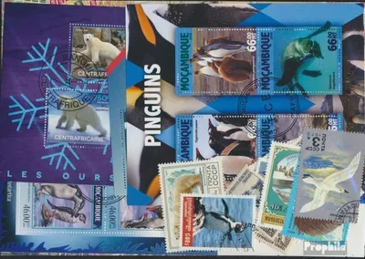 Produktbild von Briefmarken Motive 100 verschiedene Polartiere Marken