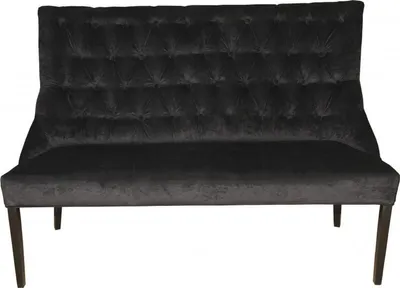 Image de Casa Padrino Banc / Canapé Chesterfield Noir Salle à manger Banc L 155 cm, H 108 cm, P 70 cm