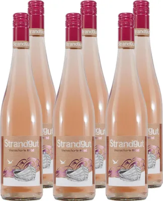 Produktbild von Strandgut Weinschorle Rosé 6% vol. 0,75l 6 Flaschen