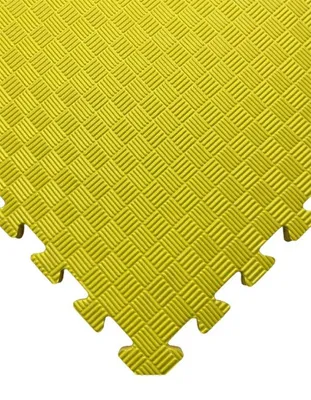 Produktbild von TATAMI PUZZLE Matte – Einfarbig – 50 x 50 x 1,3 cm Fitnessmatte gelb