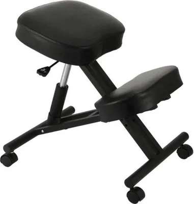 Obrázok produktu pre Ergonomická kancelárska stolička – nosnosť do 120 kg – stolička s opierkou na kolená