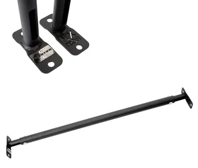 Immagine prodotto di Sbarra per trazioni Gamma, nera, con molteplici possibilità di presa, regolabile da 105 a 130 cm, portata massima di 250 kg