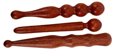 Produktbild von 3-teiliges Massageset aus Sandelholz für Muskelentspannung und Körperformung