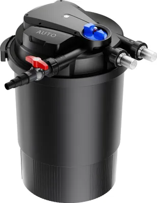 Image de SunSun CPA-30000 Filtre de bassin à pression avec stérilisation UV - 473 x 473 x 729 mm - 55 W / étang 60000 l max. / réservoir - Nettoyage facile - Filtration eau à grand débit