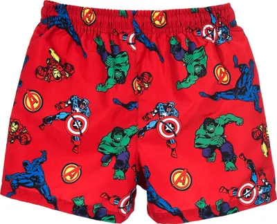 Produktbild von Avengers Badehose Badeshorts Kinder Jungen , Farbe:Rot, Größe:140