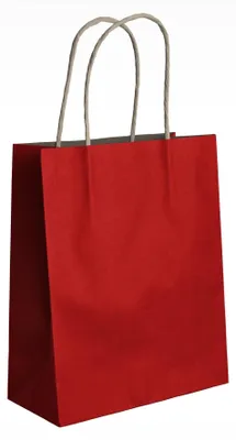 Produktbild von Set mit 10 Kraftpapier-Geschenkbeuteln mit Tragegriffen, 24 x 32 cm