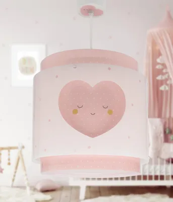 Immagine prodotto di Lampada da soffitto a sospensione per bambini Baby Dreams Cuore rosa