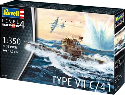 Produktbild von Revell German Submarine Type VII C/41 1:350