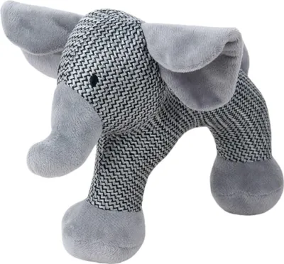 Produktbild von INF Quietschendes Plüschtier Elefant für Welpen, Training und Kuschelzeit