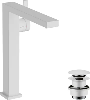 Immagine prodotto di hansgrohe Tecturis E Fine Mitigeur monocommandé pour lavabo 240, saillie 197mm, avec vidage Push-Open, CoolStart, EcoSmart+, 73070700, 73070700