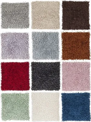 Produktbild von Kissen Lillehammer Flokati 2LIF 45 x 45 cm, Farbe:eisblau