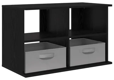 Image de Support de télévision avec tiroir Chêne noir 79 x 40 x 48 cm