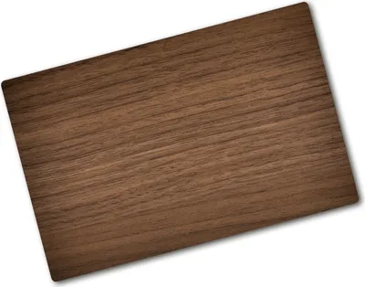Produktbild von Tulup Glas Herdabdeckplatte - 80x52 cm - Glaskeramikkochfeld-Abdeckung Spritzschutz Glasabdeckplatte - Einteilig - Sonstige - Holz - Braun