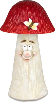 Produktbild von Pilz Wichtel Zwerg Gartenzwerg Troll Gnom Deko Objekt Skulptur Garten Figur
