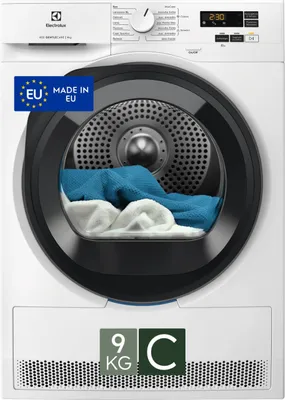 Obrázok produktu pre Electrolux EW6HBG19G, Voľne stojaci, Predné plnenie, Tepelné čerpadlo, Biela, Otočné, Dotyk, Pravý