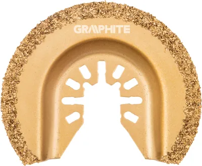 Obrázek produktu pro GRAPHITE Wolframový kotouč HCS půlkruhový na keramiku, 64 mm | Segmentový pilový kotouč, ponorný pilový kotouč