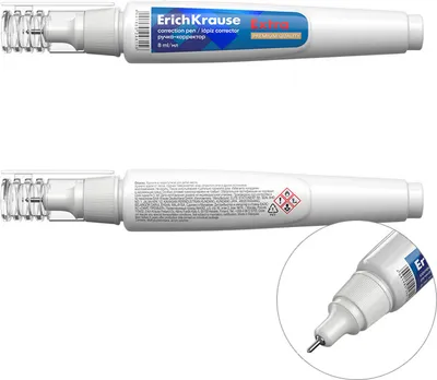 Produktbild von Korrekturstift Extra 8ml mit Metallspitze Schnell trocknend 12er Set