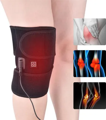 Produktbild von Beheizte Kniebandage mit 3 wärmeverstellbaren, Kniestütze Elektrische Heizung Knie Massagegerät Knieorthese für Knieverletzungen, Muskelschmerzlinderu