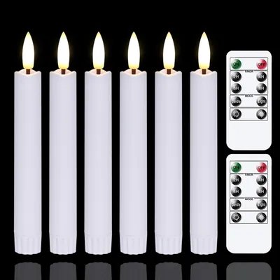 Immagine prodotto di Candele a LED a batteria, alte 16 cm, con telecomando, set da 6