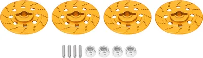 Produktbild von RC -Autorbremsscheibe Aluminiumlegierrad -Hex -Hub mit M4 -Schlossmuttern für Road Racinggold